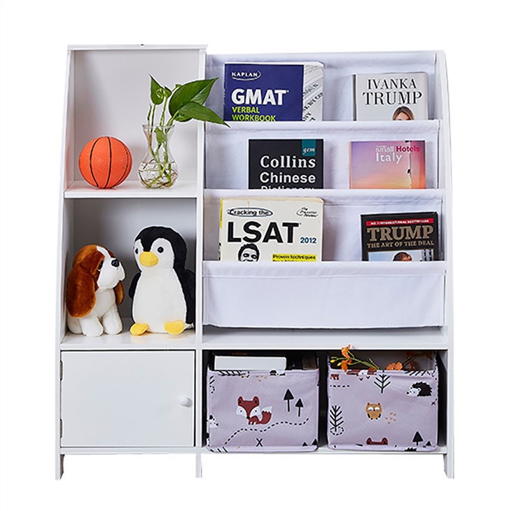 Canvas Bookshelf With 2 Storage