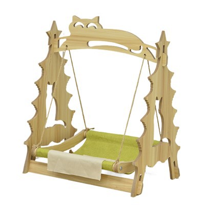 Tempat Tidur Tempat Tidur Gantung Kucing Kayu