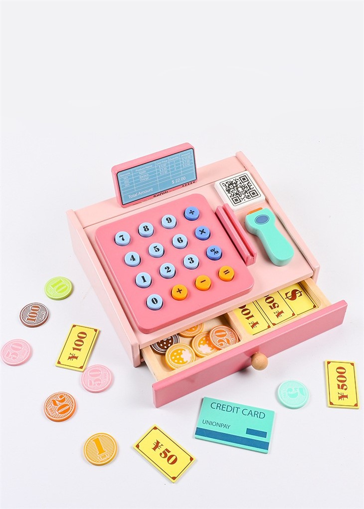 Wooden Pretend Play Cashier Toy